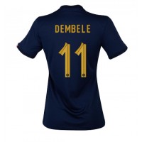 Camiseta Francia Ousmane Dembele #11 Primera Equipación para mujer Mundial 2022 manga corta